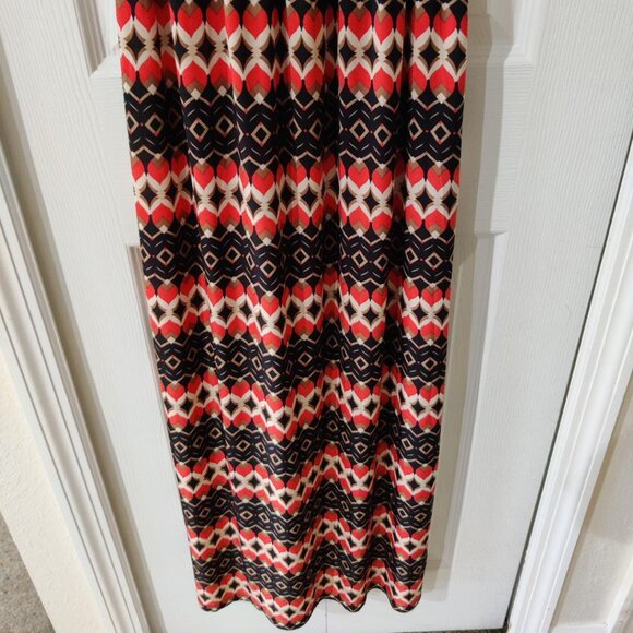 5th & Love Women's Geometric Maxi Dress Elastic Waist Size Small - Picture 5 of 5